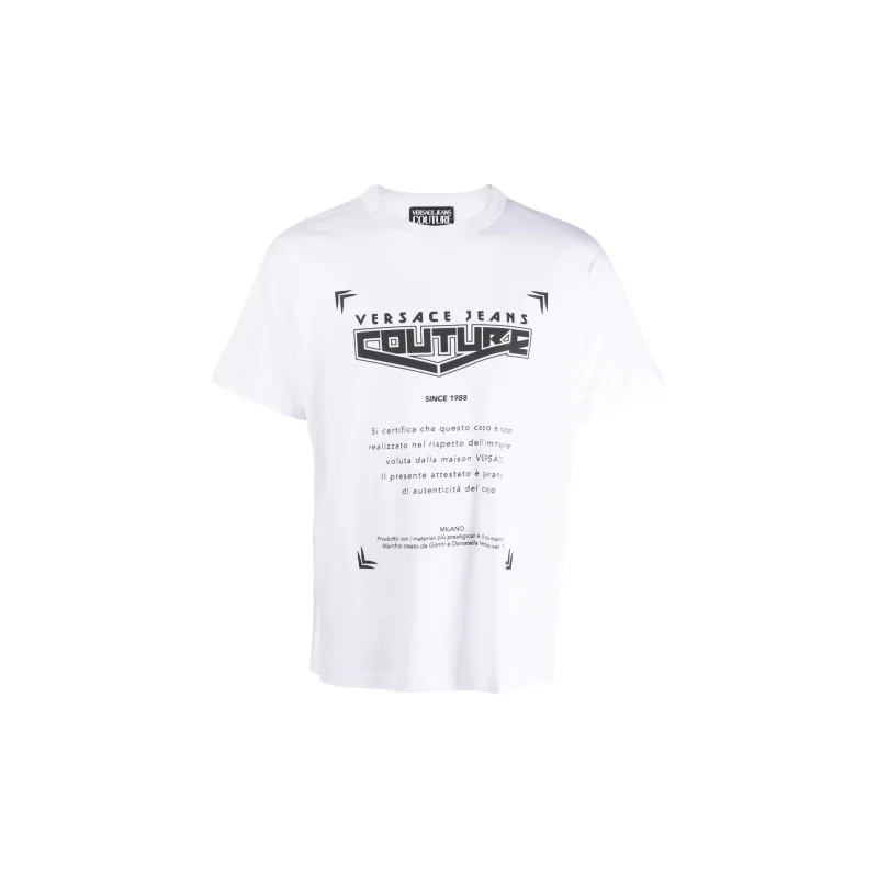 VERSACE JEANS COUTURE SS22 T Shirt Men's White-0