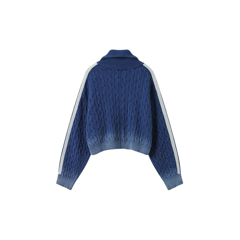 UOOYAA Loose Fit Sweater Women's Blue-1