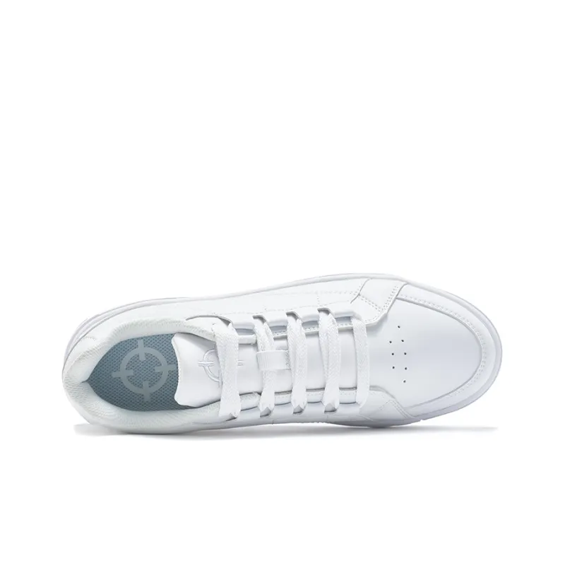 RIGORER Blindly Talking Mouth Replacement Collection Wear-Resistant Low-Top Skateboard Shoes Women's White-4