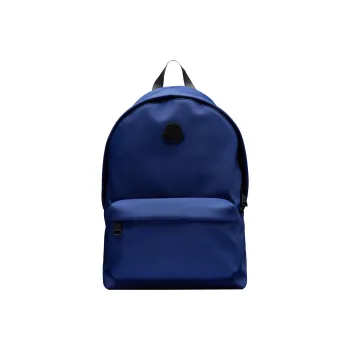 Moncler Calfskin Detail Backpack Men's Blue