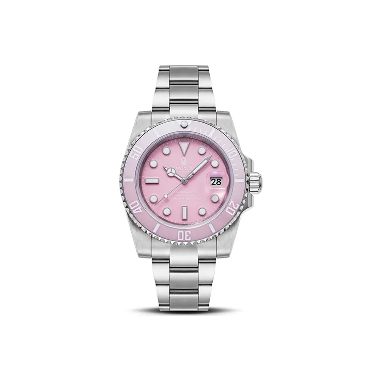 Bape A BATHING APE Type 1 Bapex Watch 2022 Pink Silver-8
