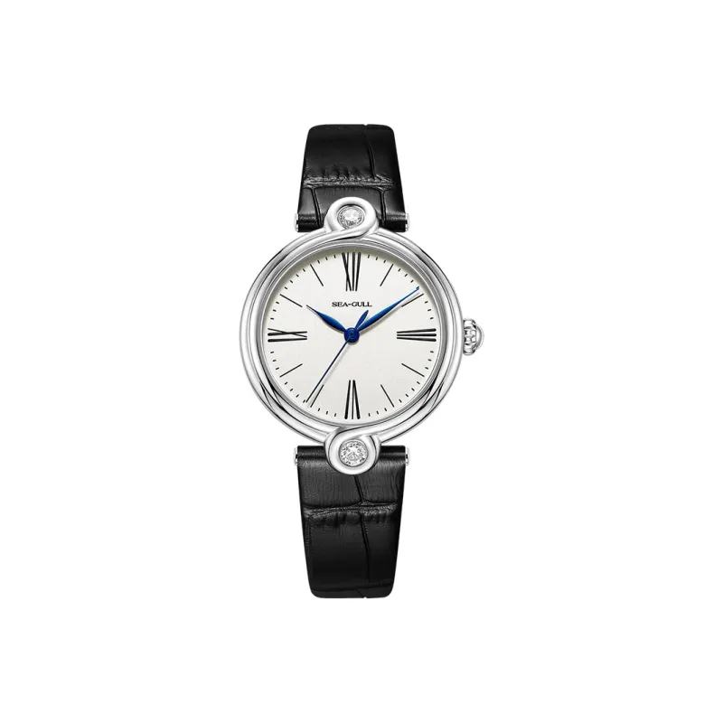 Sea Gull Unlimited Series Automatic Mechanical Movement Leather Strap Watch Women's Watch White Dial-12