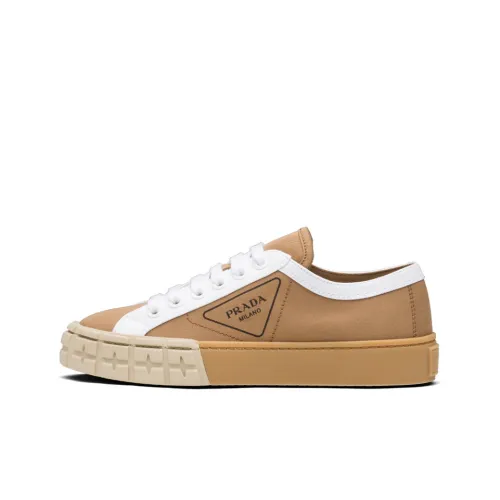 PRADA Skateboard Shoes Women's Low-Top Khaki