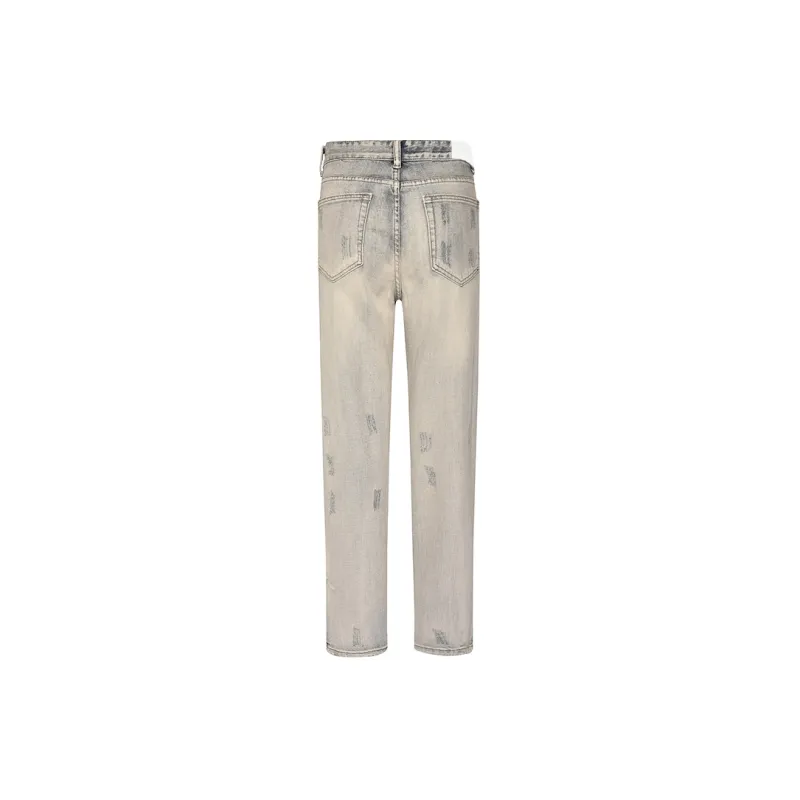 COOLALPACA Jeans Winter Unisex Yellow Mud Denim-1