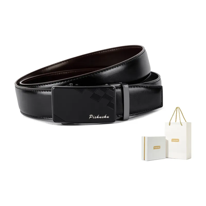 PISHUSHU Leather Belts Men-0