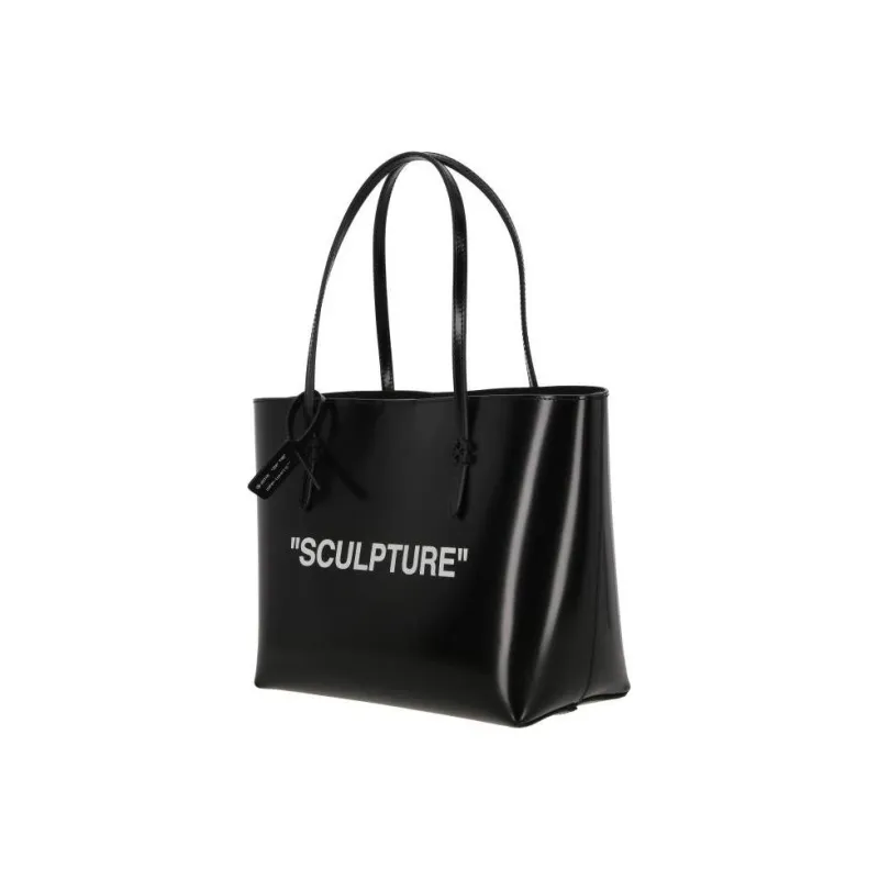 OFF WHITE Day Off 28 Quote Tote Bag Black/White-1