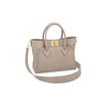 LOUIS VUITTON On My Side Calfskin Shoulder Bag Crossbody Bag Handbag Small Size Women's Gray