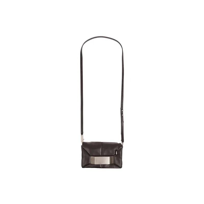 RICK OWENS/RO Sheepskin Shoulder Bag Men's Black-1