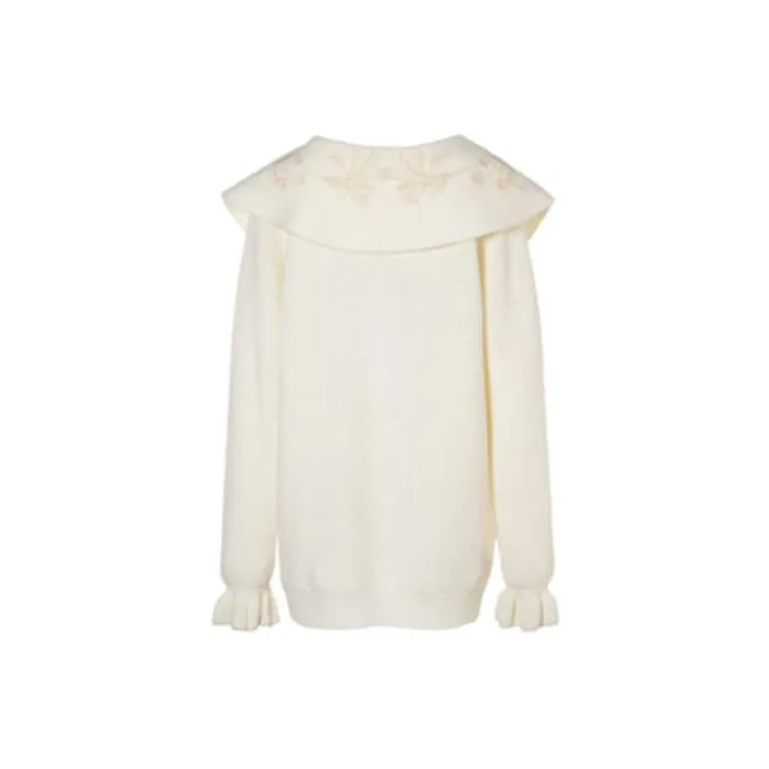 LOFT SHINE Loose Fit Knitwear Women's White-1