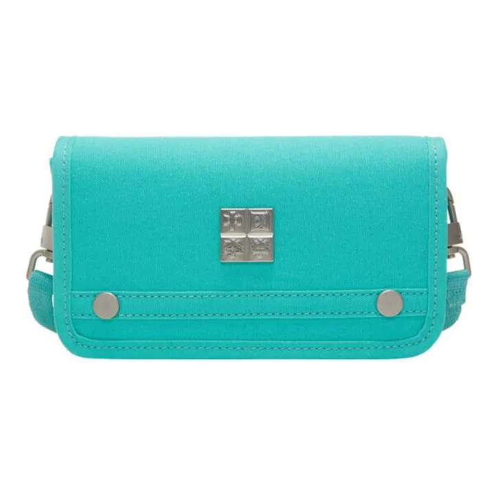LiNing Fabric Small Square Bag Shoulder Bag, Crossbody Bag Regular Unisex Green-0