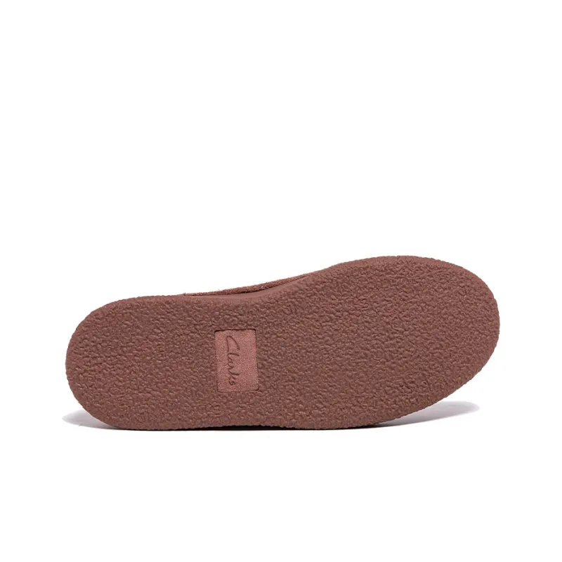 Clarks Skateboard Shoes Women's Low Top Light Purple Suede-4