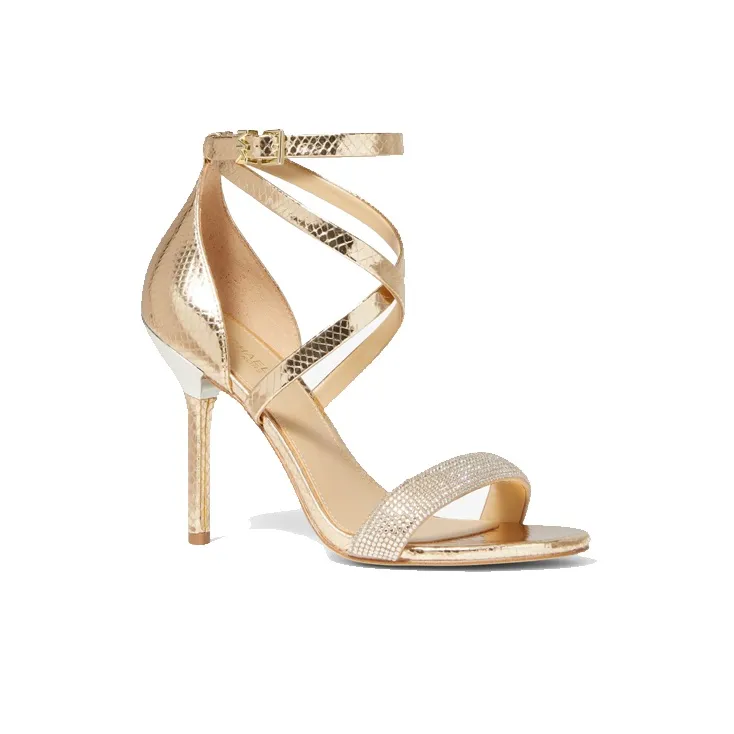 MICHAEL KORS Astrid Strap Sandals Women's Gold-2