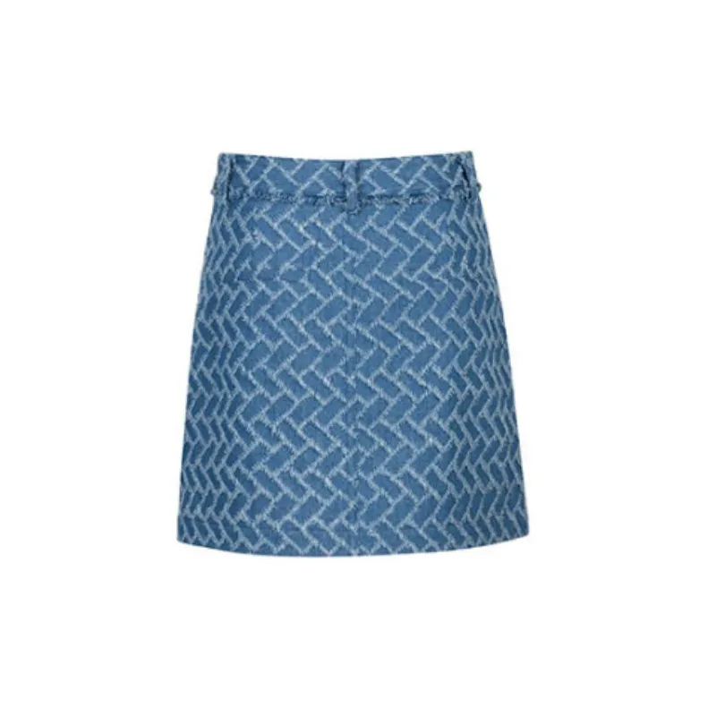 LOFT SHINE Skirt Women's Denim Blue-1