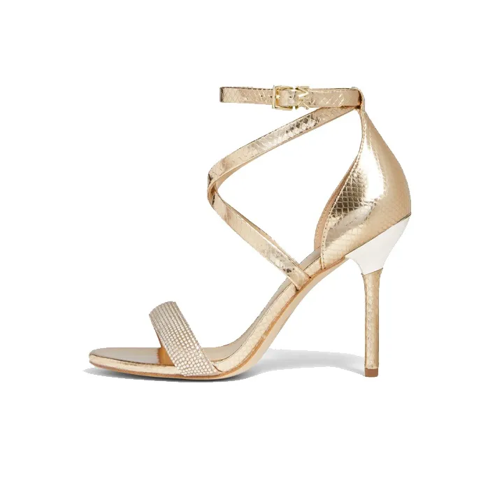 MICHAEL KORS Astrid Strap Sandals Women's Gold-0
