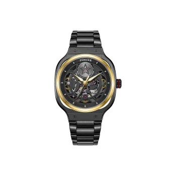 POSCER PTIME Collection Automatic Mechanical Movement Watch Unisex Black Dial 6220M.VBB