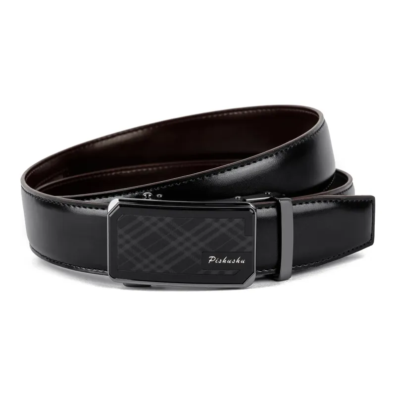 PISHUSHU Leather Belts Men-2