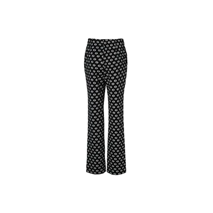 LOFT SHINE SS22 Flared Pants Moderate Casual Pants Women's Black-1
