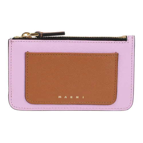 MARNI Calfskin Wallet Women's Brown
