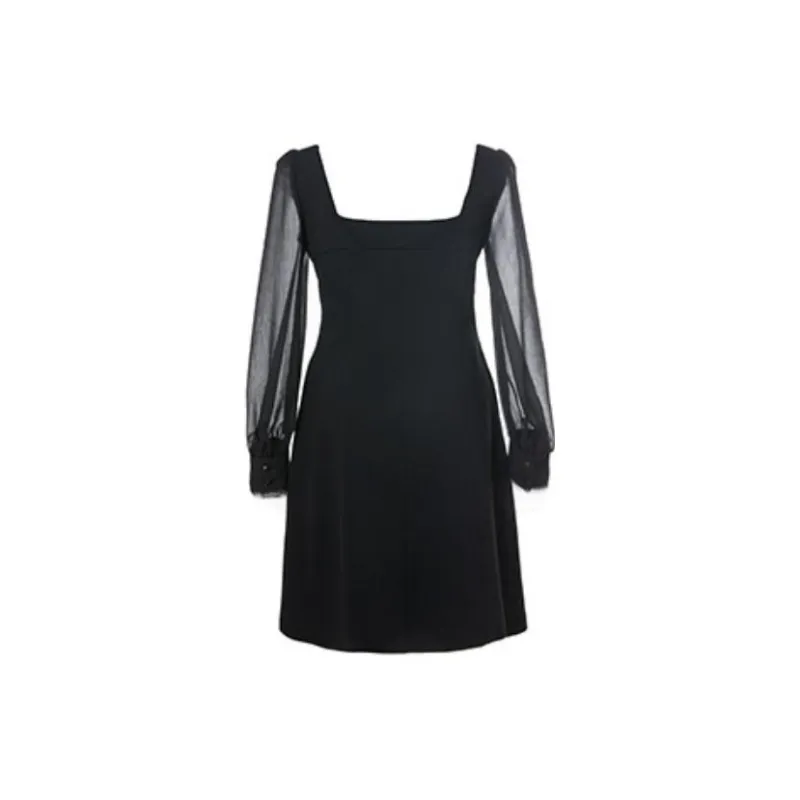 LOFT SHINE Long-Sleeved Dresses Women's Black-1
