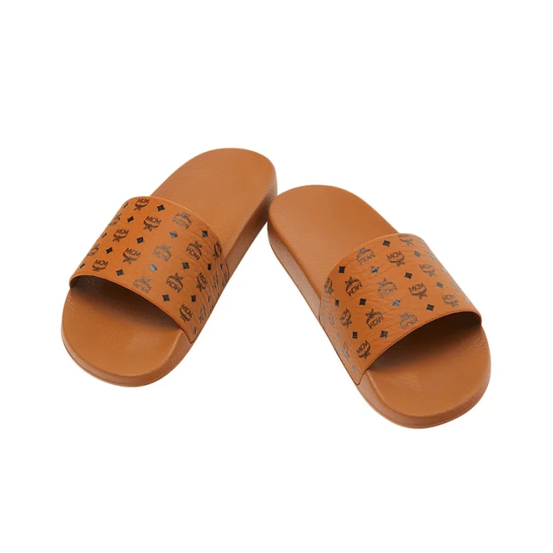 MCM Monogram Slides Brown-3