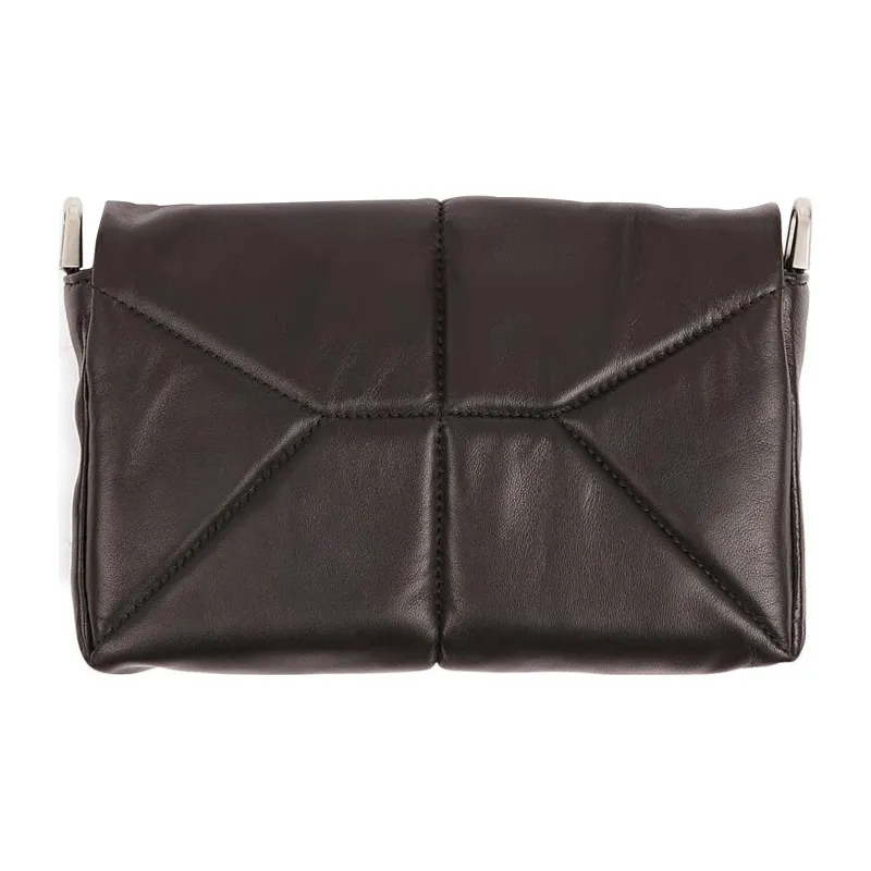 RICK OWENS/RO Sheepskin Shoulder Bag Men's Black-2