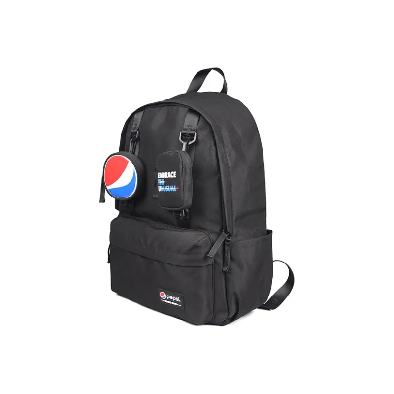 Pepsi Nylon Fabric Backpack Regular Unisex Indigo/Black-7