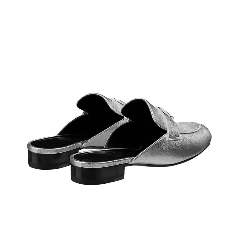 HERMES Closed Toe Slippers Women's-3
