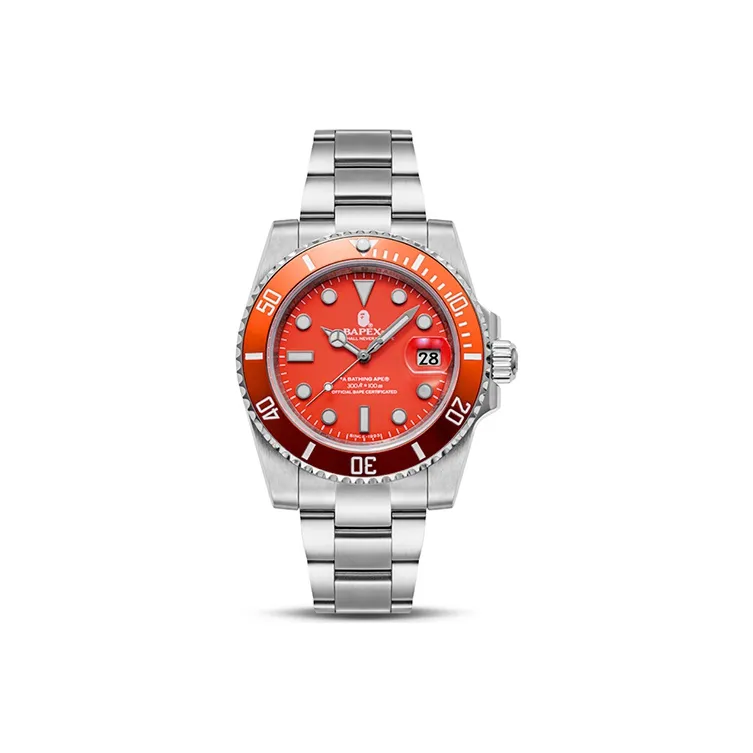 Bape A BATHING APE Type 1 Bapex Watch 2022 Pink Silver-0