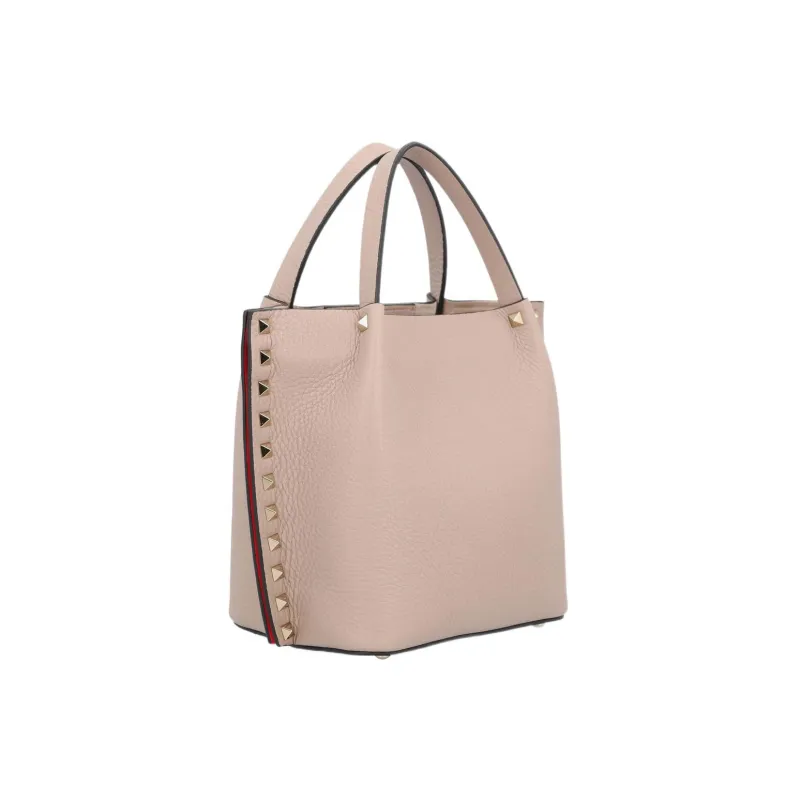 Valentino Rockstud Calfskin Tote Bag, Shopping Bag, Crossbody Bag, Handbag Women's-1