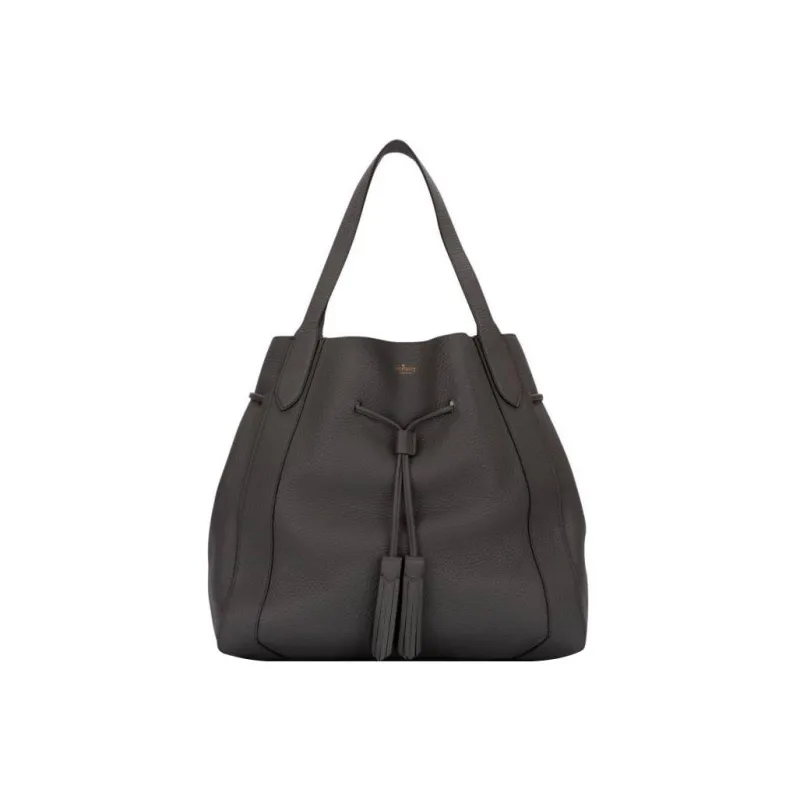 Mulberry Leather One Shoulder Handbag Women's Gray-0