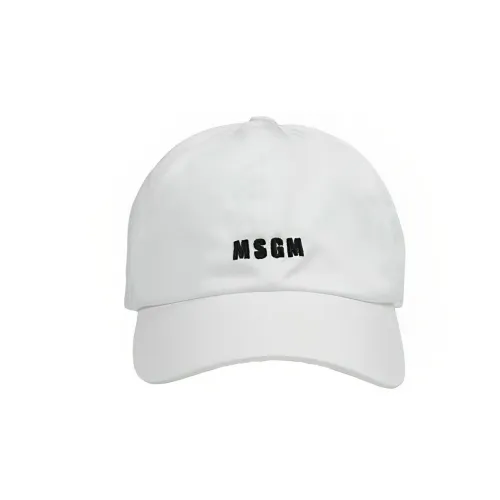 MSGM Baseball Caps Men White