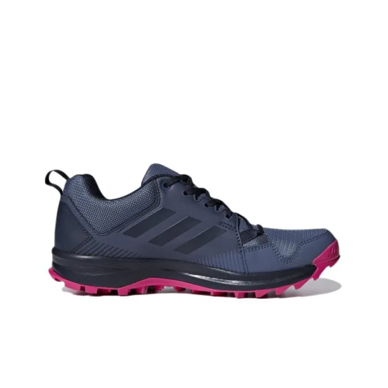 Adidas Terrex Tracerocker Wear-Resistant Low-Top Outdoor Shoes Women's Blue Pink-1