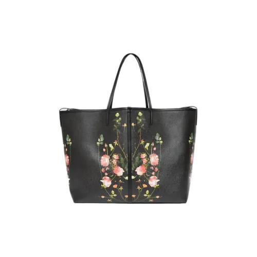 Burberry Canvas With Leather Decoration Tote Bag, Shopping Bag, Shoulder Bag, Handbag Extra Large Women's Black