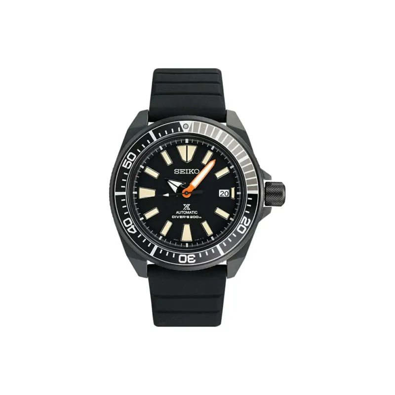 SEIKO Prospe Collection Automatic Mechanical Movement Silicone Strap Watch 43.8mm Men's Watches Black Dial-0
