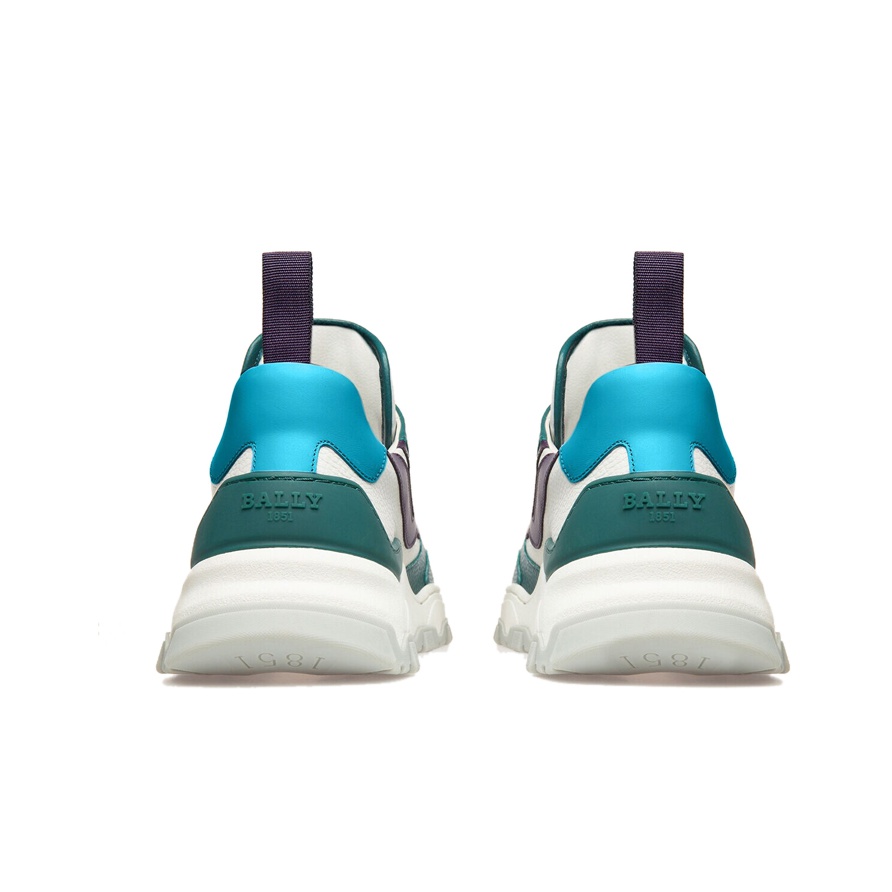 BALLY Casual Shoes Men Low-Top White/Green - POIZON BALLY Casual Shoes Men Low-Top White/Green - POIZON