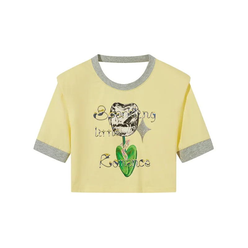 ITIB Color All In T-Shirt Women's Yellow-1