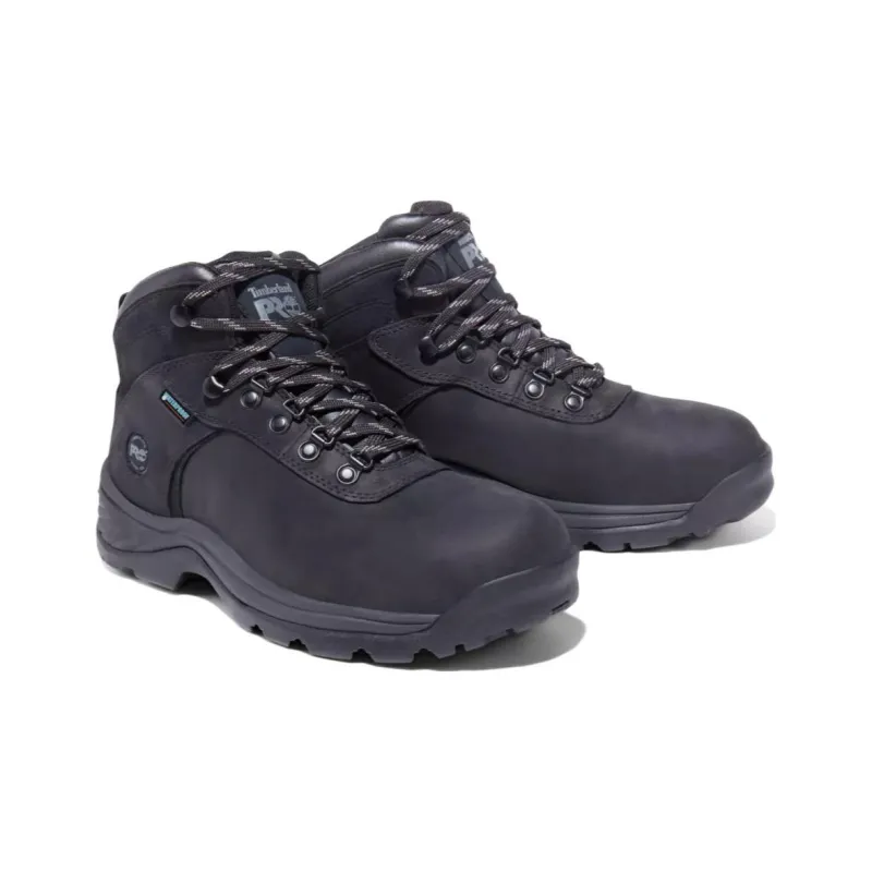 Timberland Flume Work Durable Breathable High-Top Outdoor Shoes Black-1
