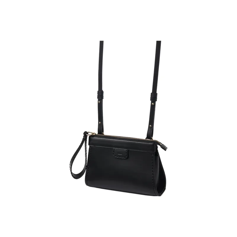 Chloe Edith Calfskin Shoulder Bag, Crossbody Bag Mini Women's Black-2