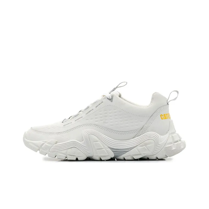 CAT Vapor Storm Collection Repowered Abrasion Resistant Breathable Low Top Casual Shoes Unisex White-0