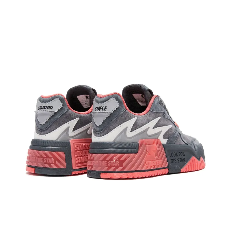 Staple X STARTER Skateboard Shoes Men Low Top Black/Gray-4