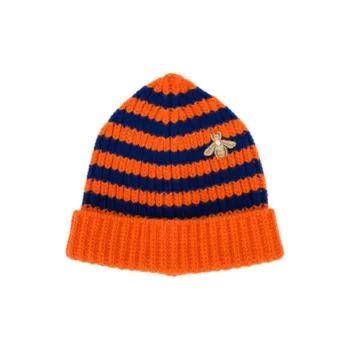 GUCCI Beanie Unisex Orange Blue