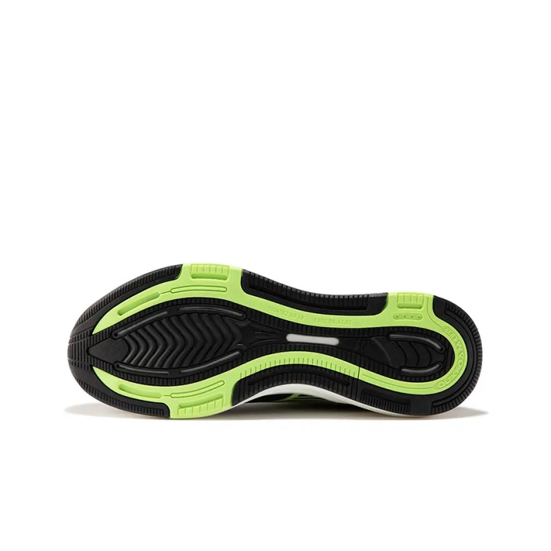 361° Feather Running Shoes Men's Black Green-4
