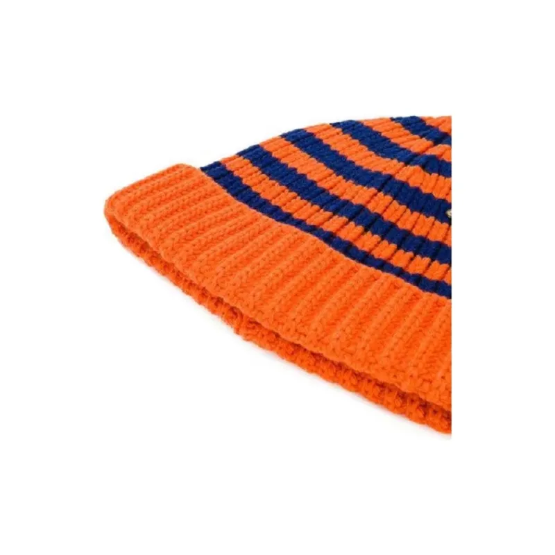 GUCCI Beanie Unisex Orange Blue-2