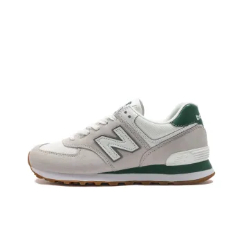 New Balance 574 White Green Gum
