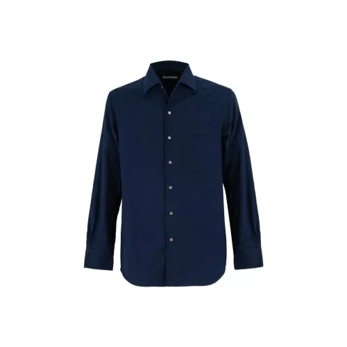 Loro Piana Shirts Men Blue