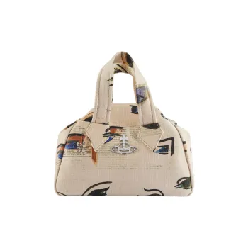 Vivienne Westwood Cotton Handbag Medium Size Women's Beige
