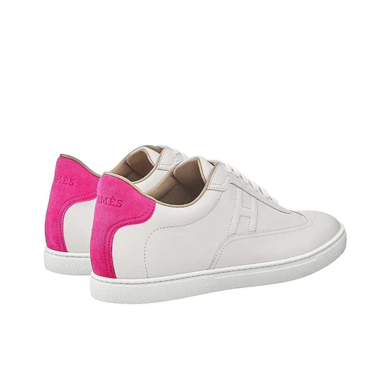 HERMES Quicker Low Top Stylish Skateboarding Shoes Women's White Pink-3