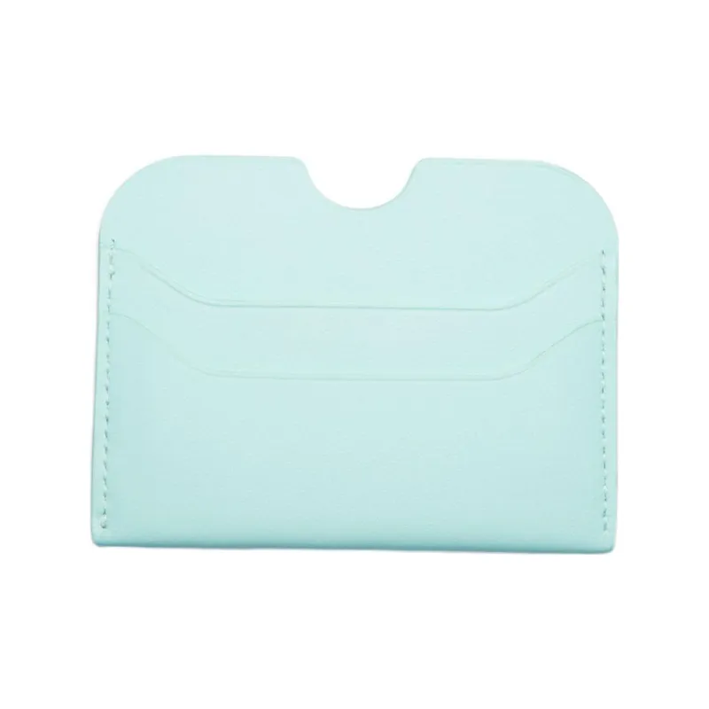 Acne Studios Soft Cow Leather Card Pocket Card Holder Women's Light Green-1