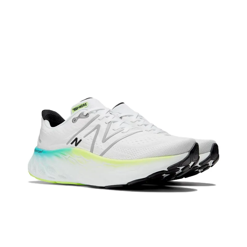 New Balance Fresh Foam X More V4 White Green-2