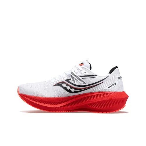 Saucony Triumph 20 Running Shoes Men Low-Top White/Black/Red